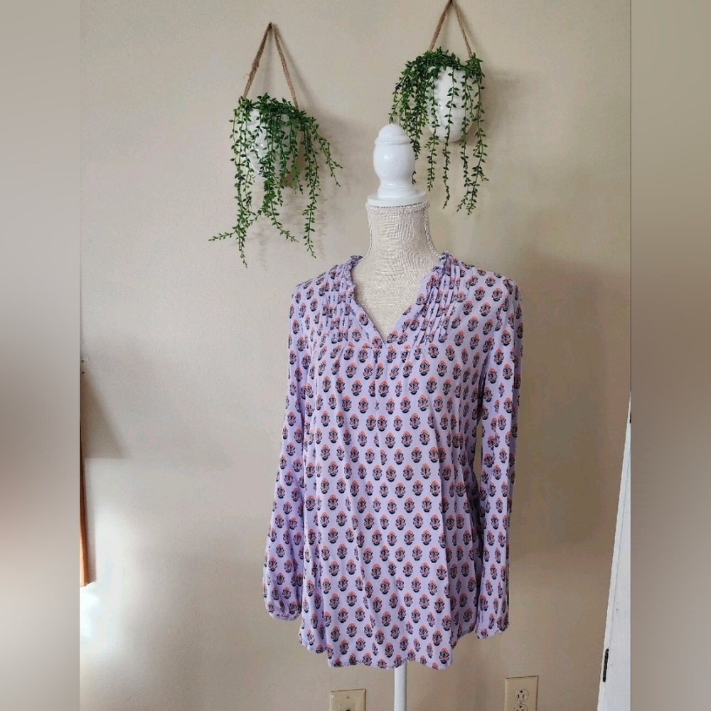 Matilda Jane Womens Blouse Tunic SIZE Medium Purple Top